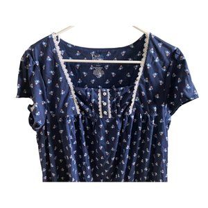 Womens Nightgown XL Croft & Barrow Cotton Poly Blend NWT
